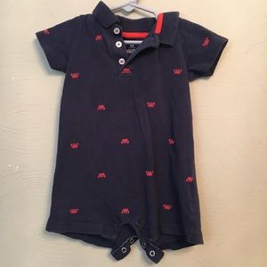 ‼️3 for $10‼️Carter’s Navy Crab Romper